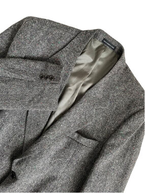 Magee Donegal Wool Tweed Blazer Jacket Mens 44S Sport Coat Gray